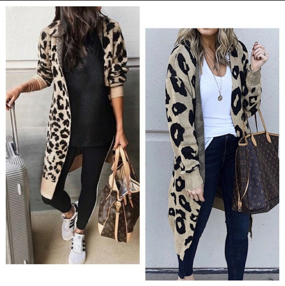 Leopard Print Cardigan